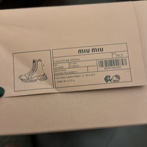 Denim washed combat boots - Picture 5 of 5